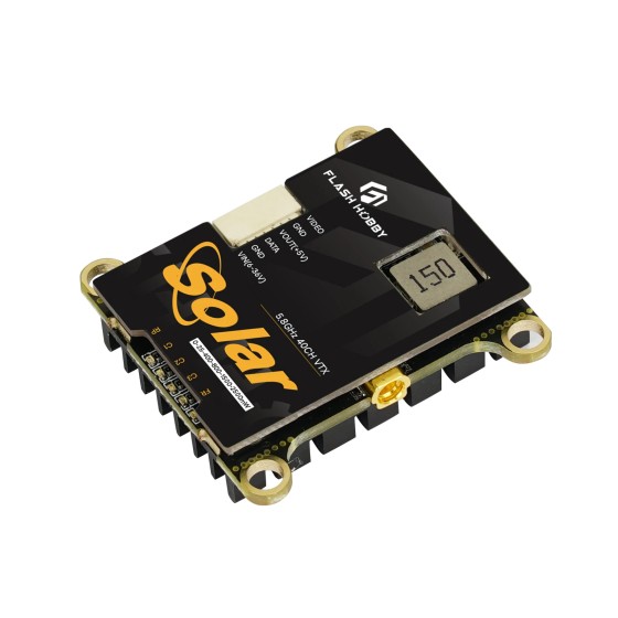 Flash Hobby Solar 5.8GHz 2.5W High Power 40CH VTX Video Transmitter for RC FPV Long Range Fixed-wing Drones DIY